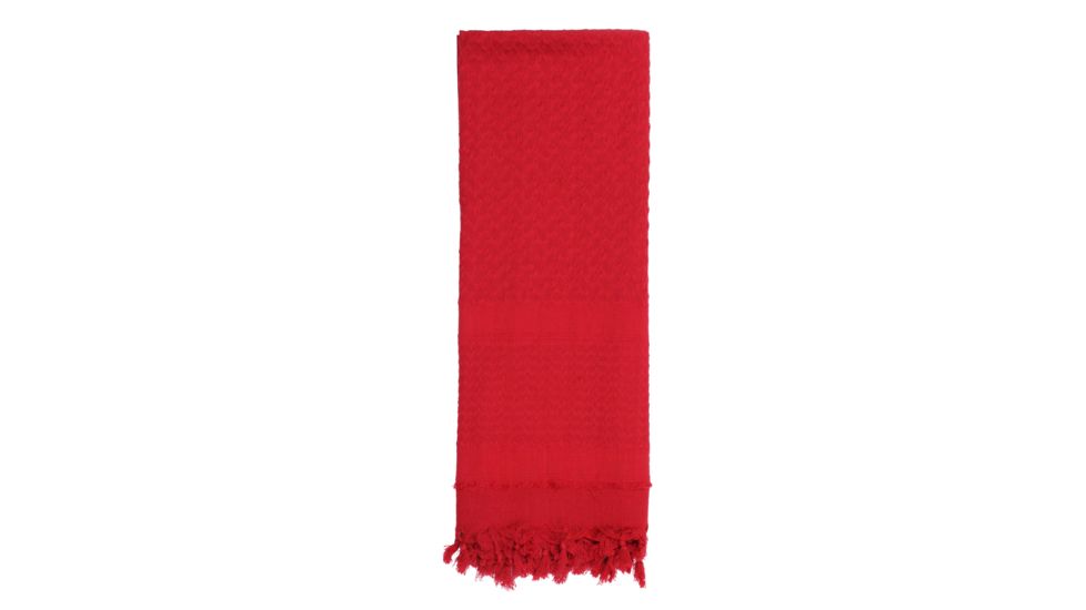Rothco Solid Color Shemagh Tactical Desert Scarf, Red, 8637-Red