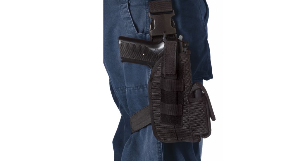 Rothco Tactical Leg Holster, Black, 4, 10550-Black-4Inches