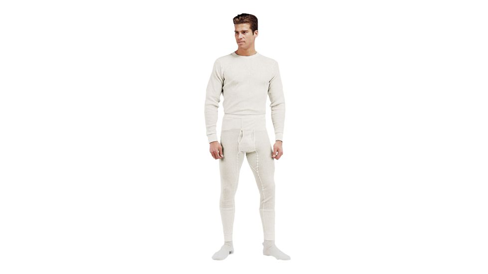 Rothco Thermal Knit Underwear Bottoms - Men's, Small, Natural, 6454-417