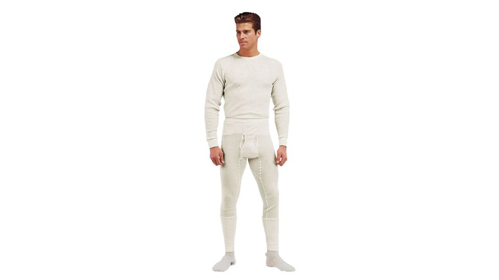 Rothco Thermal Knit Underwear Top, Natural, XL, 6446-Natural-XL