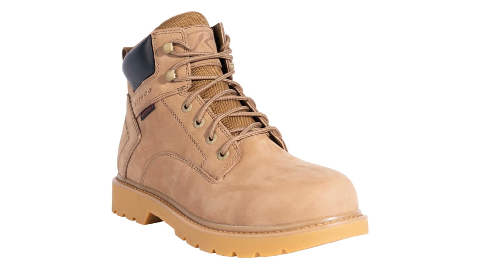 Rothco Tradesman 6 Inch Work Boots - Mens, Coyote Brown, 5 US, 54120-AR670-1CoyoteBrown-5