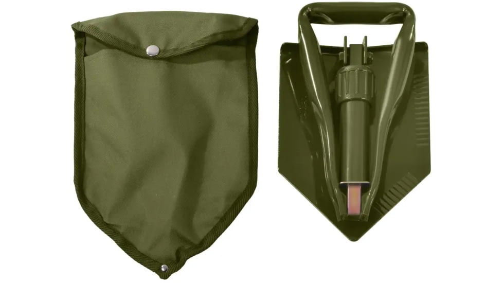 Rothco Tri-Fold Shovel w/ Cover, Green, 829