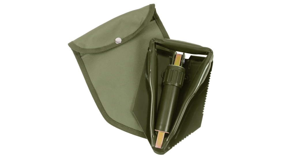 Rothco Tri-Fold Shovel w/ Cover, Green, 829