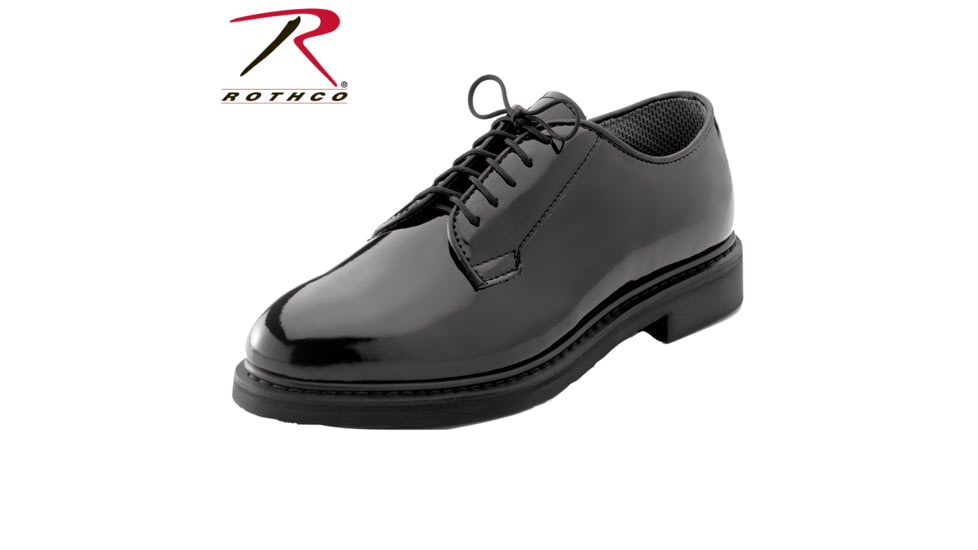 Rothco Uniform Hi-Gloss Oxford Dress Shoe, Regular, 16, 5055-16-Regular