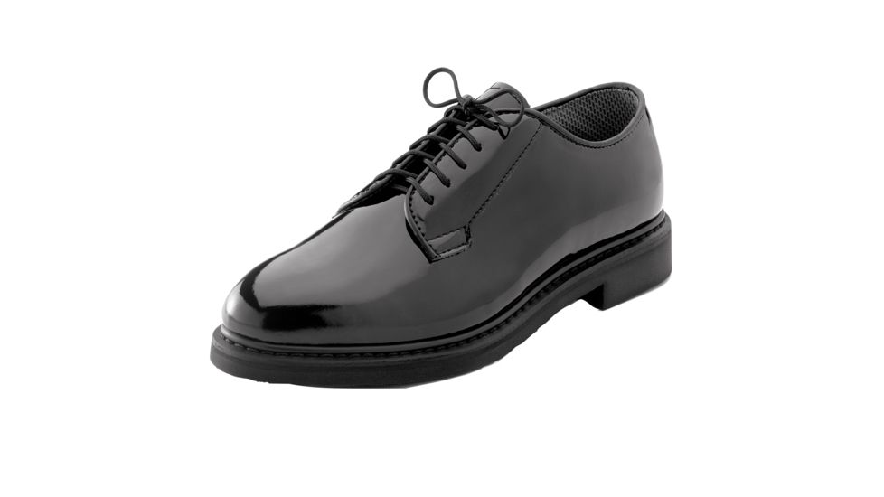 Rothco Uniform Hi-Gloss Oxford Dress Shoe, 6, Wide, 5055-6-Wide