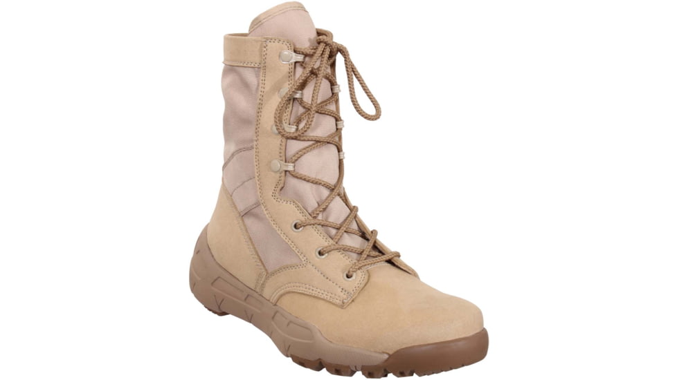Rothco V-Max Lightweight 8in Tactical Boot, Desert Sand, 12, 5364-12