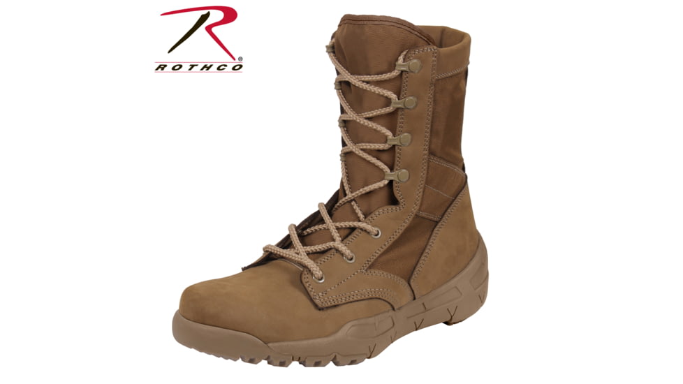 Rothco V-Max Lightweight Tactical Boot, AR 670-1 Coyote Brown, 12, Wide, 5366-AR670-1CoyoteBrown-12-Wide