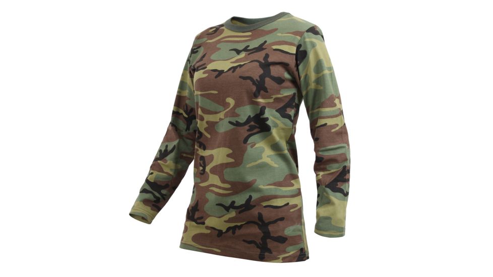 Rothco Womens Long Sleeve Camo T-Shirt, XL, 3678-XL