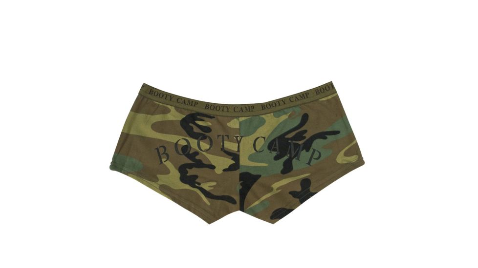 Rothco Woodland Camo Booty Camp Booty Shorts - Women's, Medium, Camo, 3476-625