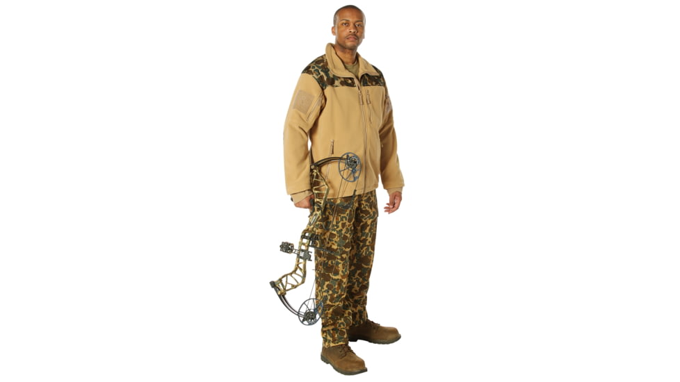 Rothco x Bear Archery Fred Bear Camo Spec Ops Tactical Fleece Jacket, Small, 86690-S