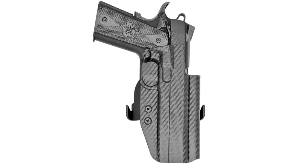 Rounded 1911 4.25In W/Rail Paddle Holster, CEX-1911425RAIL-CF-RH-OWBPDL