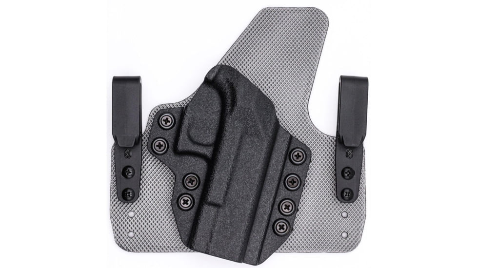 Rounded Tuckable IWB KYDEX/Padded Wide Hybrid Holster, Canik TP9SF / TP9SF Elite / TP9SA, Left Hand, Black, CNK-TP9SA-BK-LH-WDFOAM