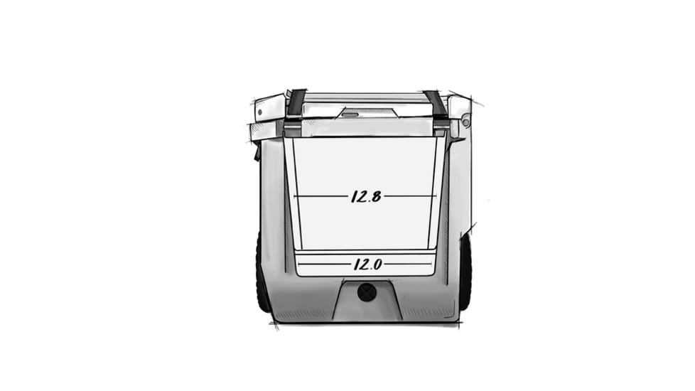 RovR Products RollR 45 Cooler w/ Wagon Bin, Moss, 852490007935