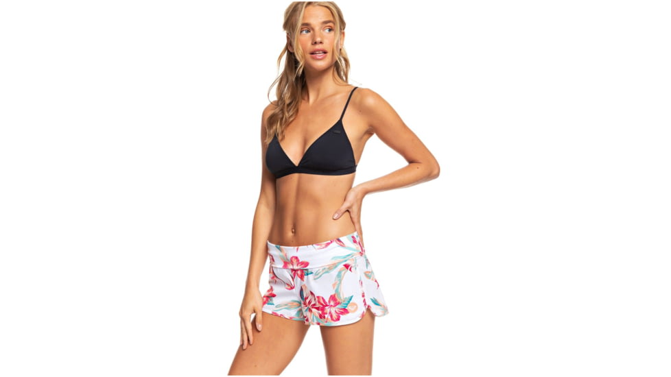Roxy EndleShort Sleeve Summer Boardshorts - Women's, Bright White Tropic, Small, ERJBS03153-WBB7-S