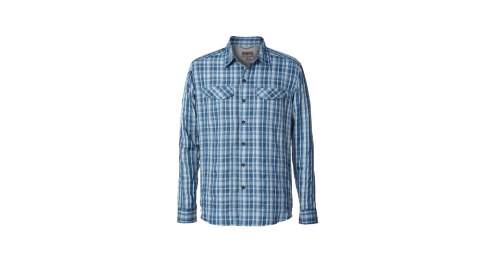 Royal Robbins Bug Barrier Ultra Light Mens Long Sleeve Shirt, Bluestone, S, 42386-BLUE STONE-S