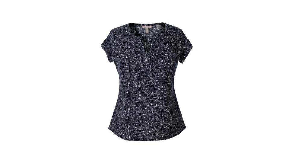 Royal Robbins Cool Mesh Eco Women's Short Sleeve Top, Dp Blue Pt, S 61203-DP BLUE PT-S