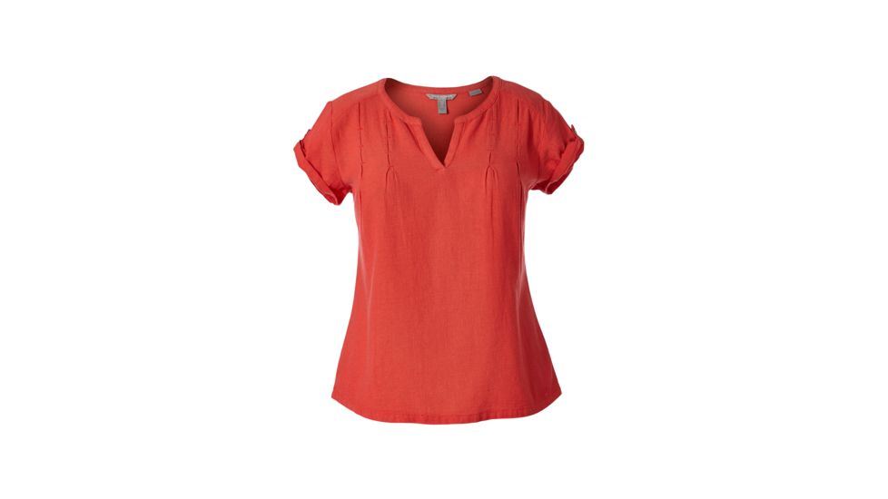 Royal Robbins Cool Mesh Eco Women's Short Sleeve Top, Flame Xd, S 61203-FLAME XD-S