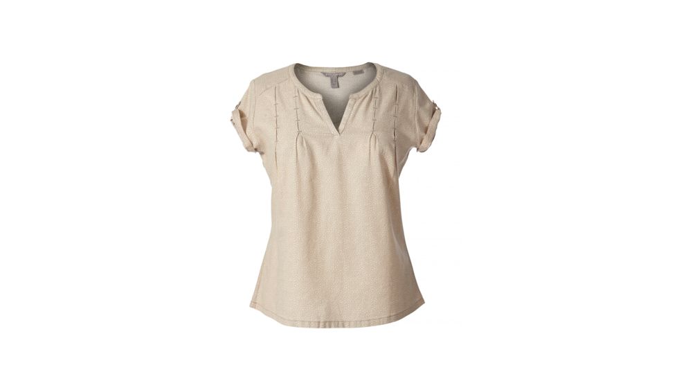 Royal Robbins Cool Mesh Eco Women's Short Sleeve Top, Lt Khaki Pt, S 61203-LT KHAKI PT-S