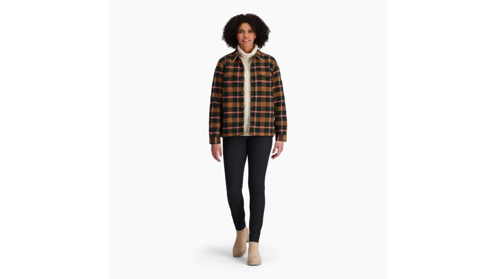 Royal Robbins Snowcap Lined Flannel Long Sleeve - Womens, Pine Grove Pinecrest Pld, Extra Large, Y622021350XL