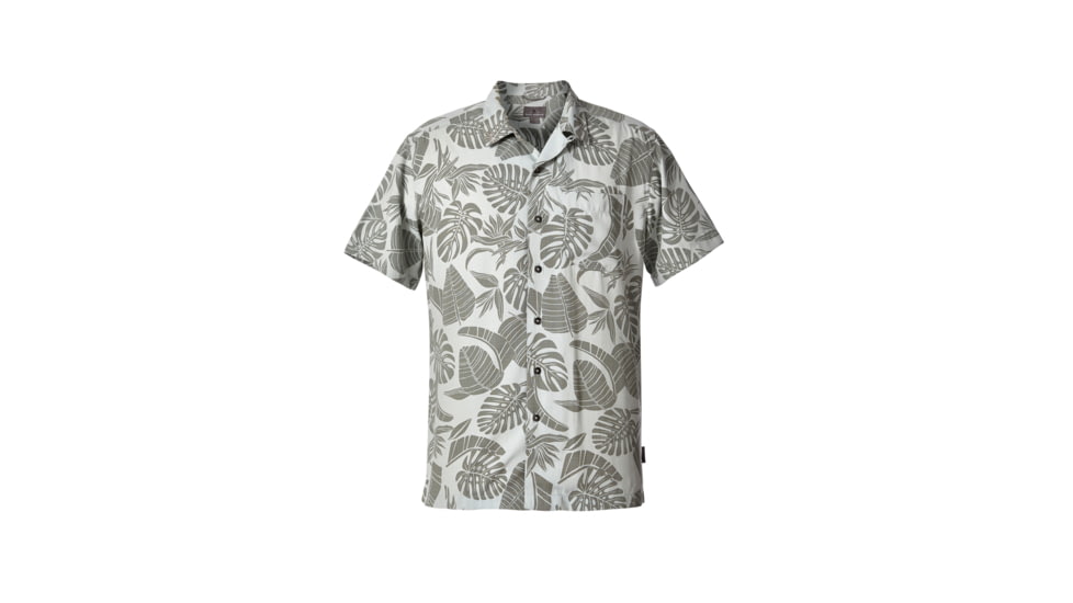 Royal Robbins Throwback Palm Short Sleeve, Sky Grey Print, XL 71190-SKY GREY PT-XL