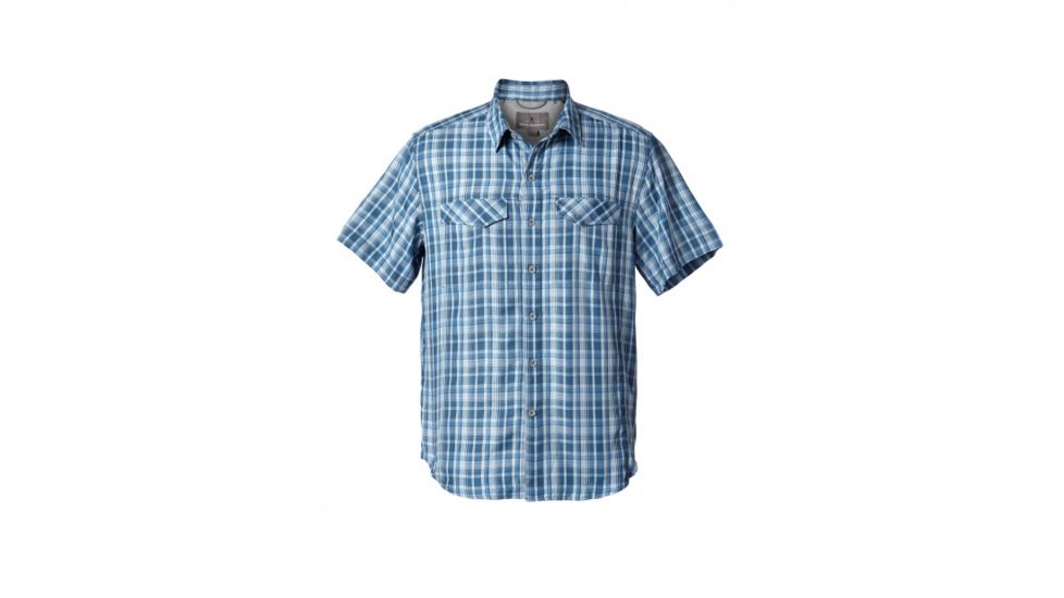 Royal Robbins Ultra Light Mens Short Sleeve Shirt, Bluestone, L, 71189-BLUE STONE-L