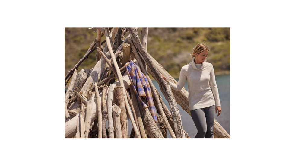 Royal Robbins Westlands Funnel Neck - Womens, Rustic Htr, Large, Y617018226L