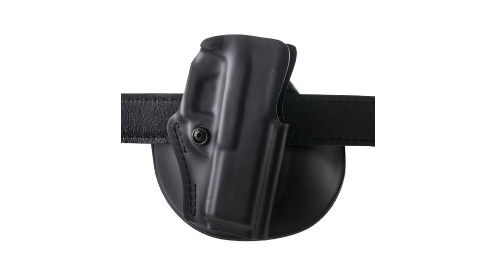 Safariland 5198 Open Top Paddle &amp; Belt Slide Holster w/Detent, Colt Commander, STX Plain Black, Right Hand, 5198-51-411