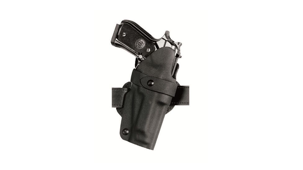 Safariland 0701 Belt Slide w/Trigger Guard Strap, Sig Sauer P239 9mm, STX Black Basket Weave, Right Hand, 0701-75-481