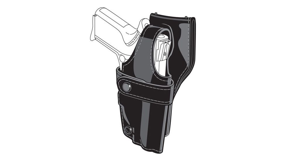 Safariland 0705 Duty Holster, SSIII Low-Ride, Level III Retention - Plain Black, Right Hand 0705-18-161