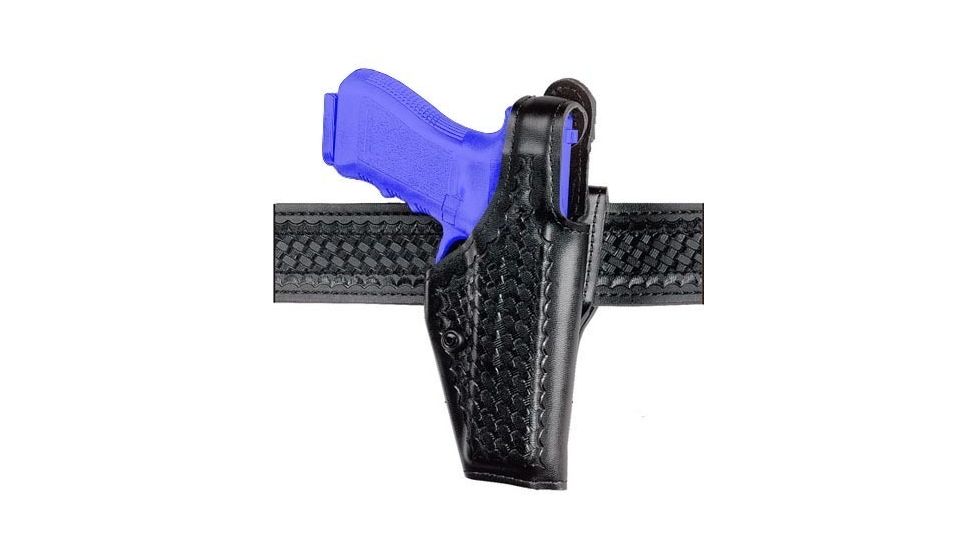 Safariland 200 ''Top Gun'' Mid-Ride, Level I Retention Holster - Plain Black, Left Hand 200-423-162