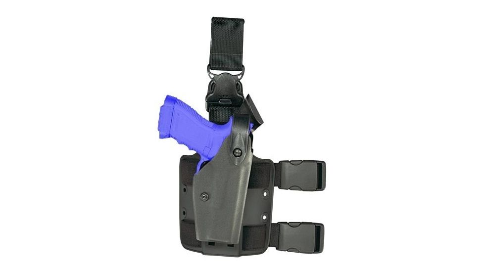Safariland 6005 SLS Tactical Holster w/ Quick Release Leg Harness - Tactical Black, Left Hand 6005-09-122
