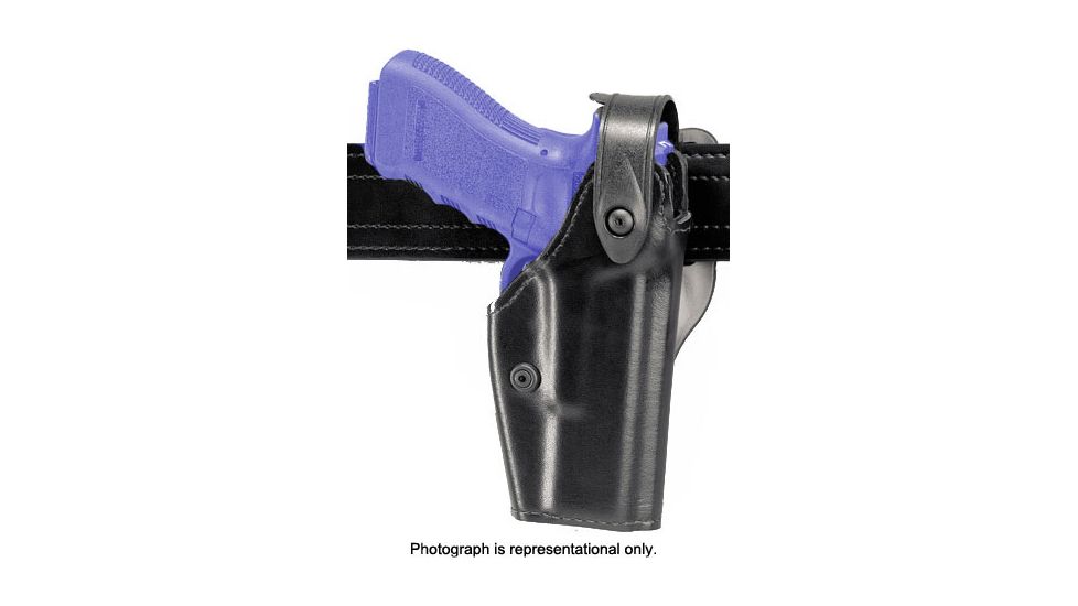 Safariland 6280 SLS Level II Retention Mid-Ride Duty Holster, SA XD 4in 9mm/.40 S&amp;W/.45 ACP, TLR-2, Left, Tactical, Black, 6280-14821-132