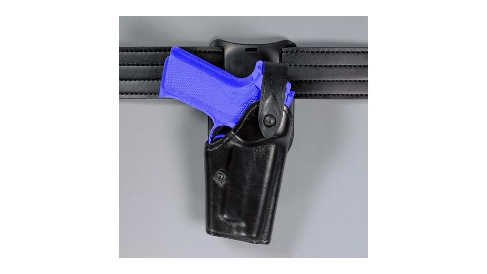 Safariland 6285 1.50'' Belt Drop, Level II Retention Holster - Hi Gloss Black, Left Hand 6285-09-92