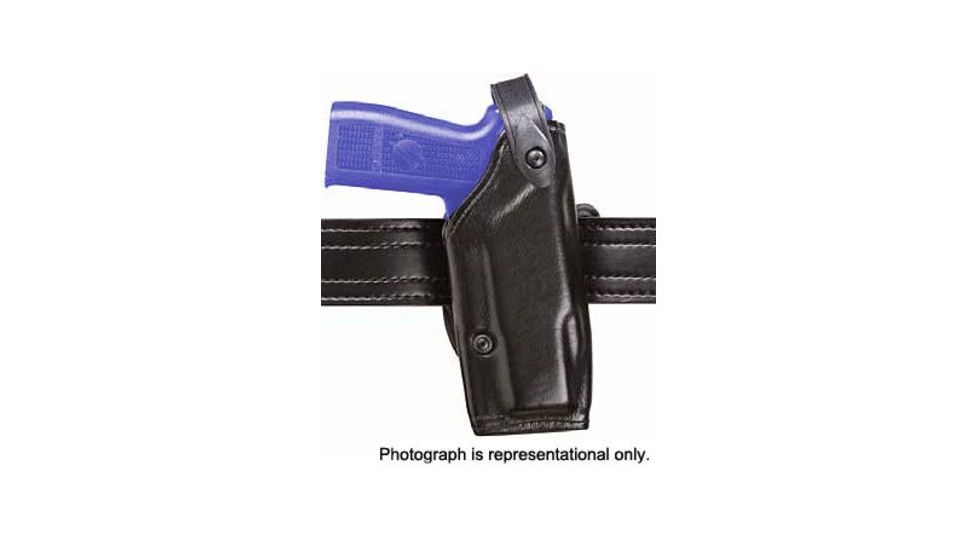 Safariland Concealment SLS Belt Holster, Left Hand, STX Plain Black 1.5in. Belt Slots w/Cut Outs for 1.75in., 2in. and 2.25in. Belt Slops with 1in. Drop 6287-63-412-DM