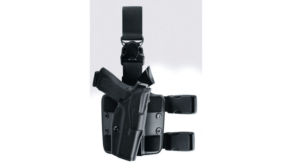 Safariland 6355 ALS Tactical Holster w/QR, Walther P99Q With M3, TLR-1, Surefire X200/X300 Lights 4in. Bbl, STX Tactical, Black, RH 6355-3842-131