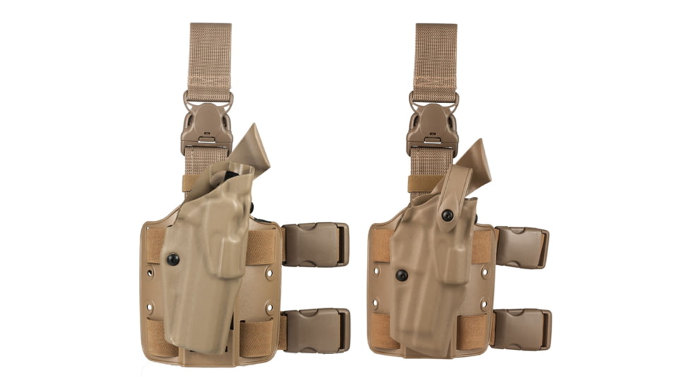 Safariland 6355 ALS Tactical Thigh Holster - STX FDE Brown, Right Hand 6355-73-551, Brown, Flat Dark Earth