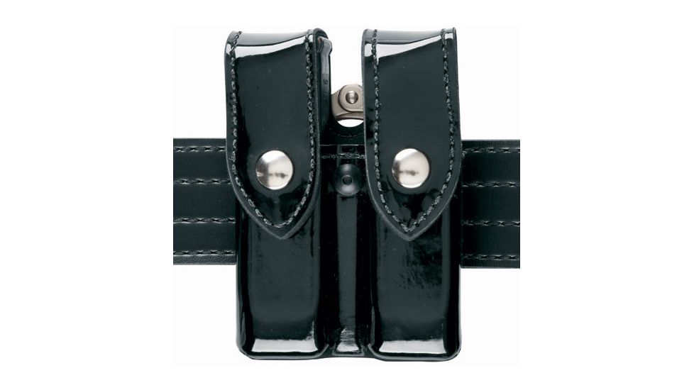 Safariland 72 Mag/Cuff Pouch, Top Flap - Hi Gloss Black, Ambidextrous