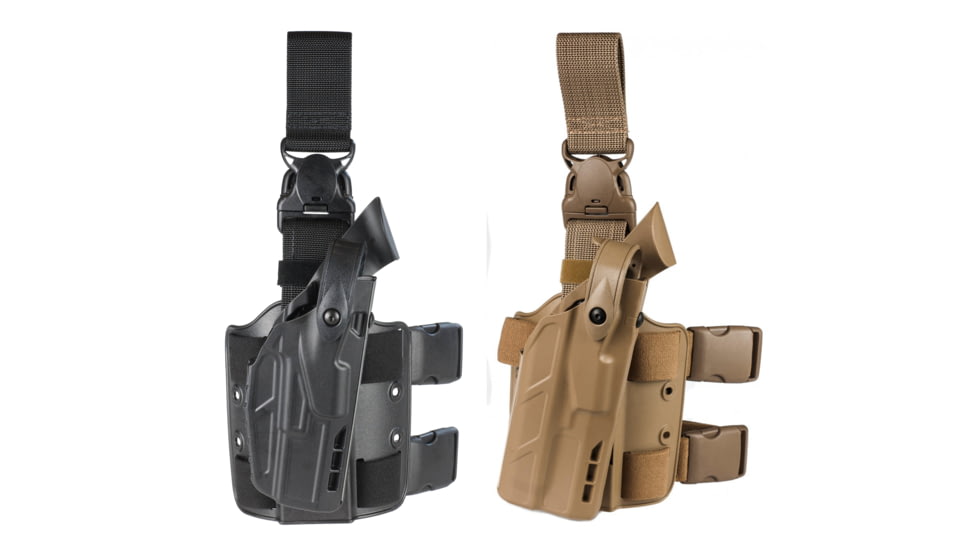 Safariland 7305 7TS ALS/SLS Tactical OWB Holster w/ Quick Release, Black, Flat Dark Earth, Plain Black