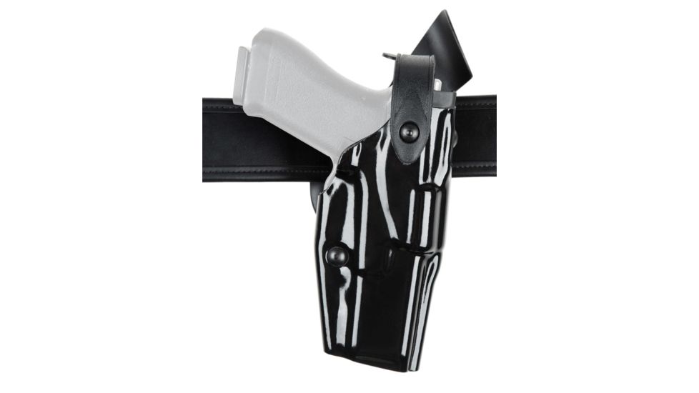 Safariland 6360 ALS/SLS Mid-Ride Level-III Retention, Sig SauerP250 Oc, Hi-Gloss Black, Right Hand, 6360-750-91