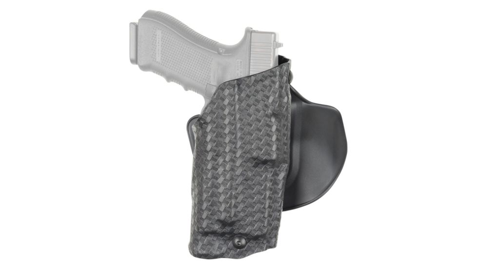 Safariland 6378 ALS Paddle &amp; Belt Slide Holster, S&amp;W M&amp;P Shield, STX Black Basket Weave, Right Hand, 6378-179-481