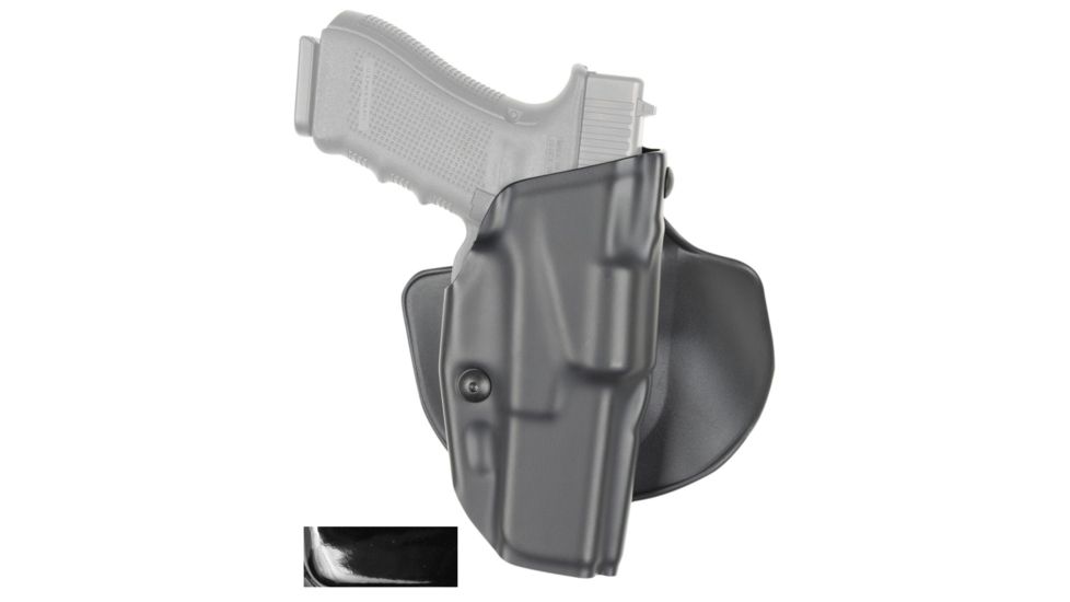 Safariland 6378 ALS Paddle &amp; Belt Slide Holster, S&amp;W M&amp;P 45C w/o Safety, STX Black Hi-Gloss, Right Hand, 6378-919-492