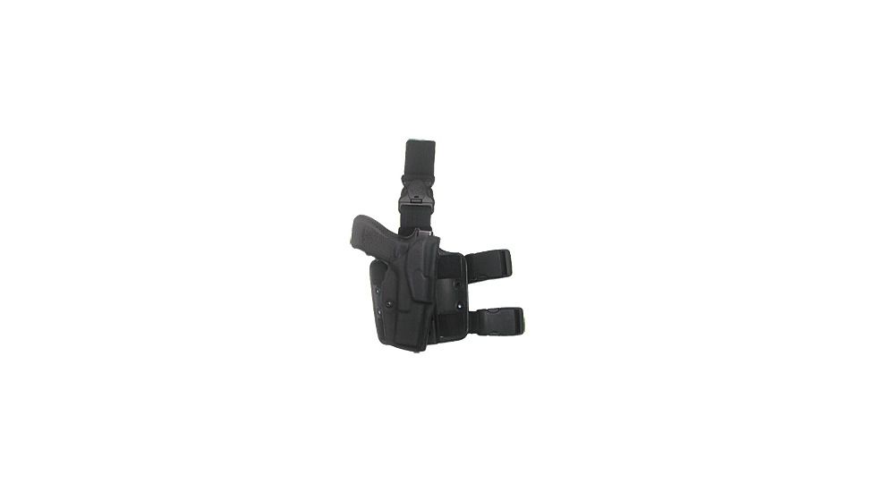 Safariland ALS Tactical Thigh Holster, Right Hand, STX FDE Brown Leg Shroud Single Strap 6355-73-551-SP10