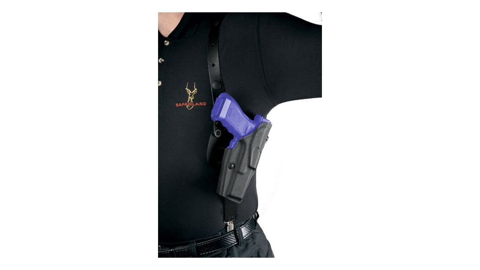 Safariland 1051 ALS Shoulder Holster System - Plain Black, Right Hand 1051-74-61