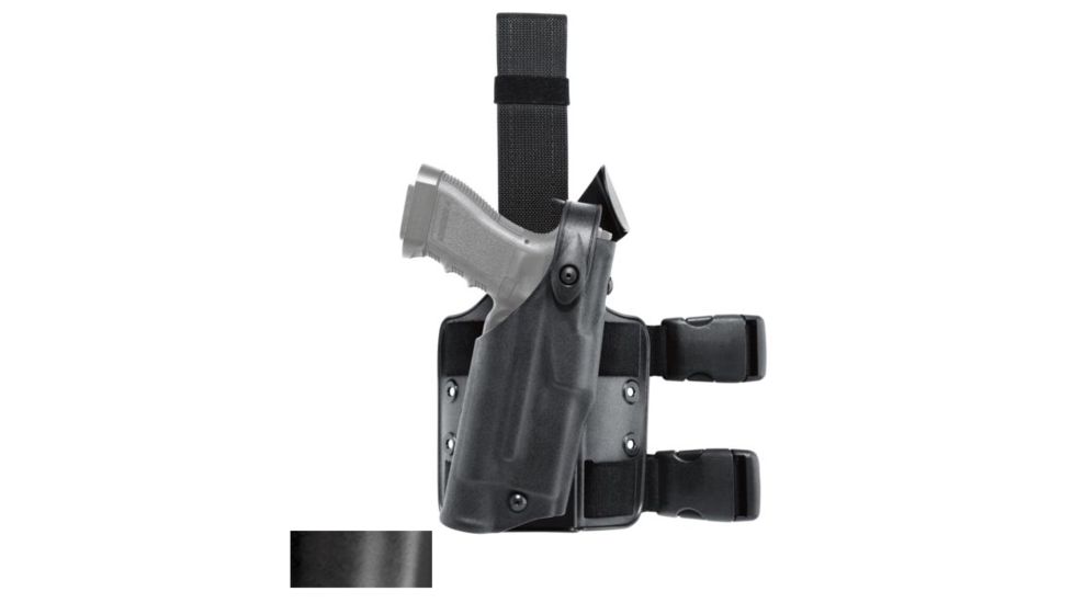 Safariland 2955 Low-Ride 1.5in. Drop, Level-II Retention, Beretta Brigadier D 9mm DA Only, STX Plain Black, Right Hand, 2955-373-61