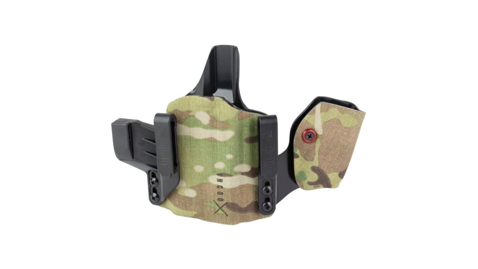 Safariland INCOG-X, Joint Collaboration with Haley Strategic, Inside the Waistband Holster, Fits Glock 17/19 with Light, Integrated Magazine Caddy, Microfiber Suede Wrapped Boltaron Construction, Multicam, Right Hand, 1341340