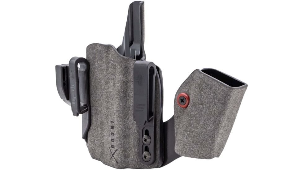 Safariland IncogX IWB Holster for Glock 17/19 w/Light, Right Hand, Mag Caddy, Black, INCOG-0-835-A-7-CX1-61-MC