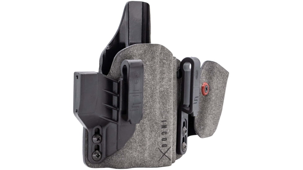 Safariland IncogX IWB Holster for Glock 17/19 w/Light, Right Hand, Mag Caddy, Black, INCOG-0-835-A-7-CX1-61-MC