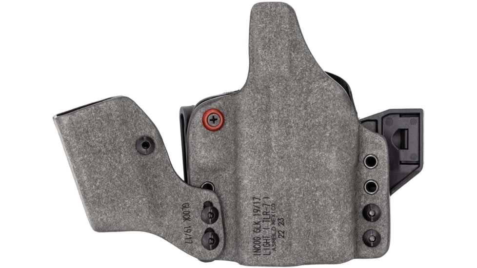 Safariland IncogX IWB Holster for Glock 17/19 w/Light, Right Hand, Mag Caddy, Black, INCOG-0-835-A-7-CX1-61-MC