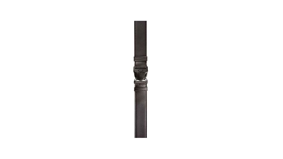 Safariland Leather/Laminate Belt W/ 3X Buckle, 2.25in. (58mm) with Velcro, Basket Black, Small, Width - 2.25 in. 9443V-1-4-225