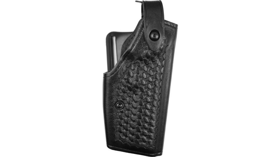 Safariland 6280 SLS Mid-Ride Level-II Retention, H&amp;K P2000 C, Basket Weave Black, Left Hand, 6280-297-82